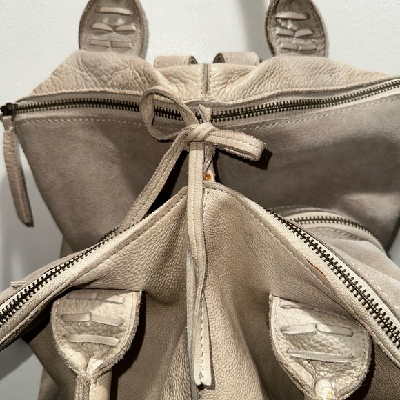 Free People Taupe Cow Leather Bag/Backpack - Picture 11 of 14